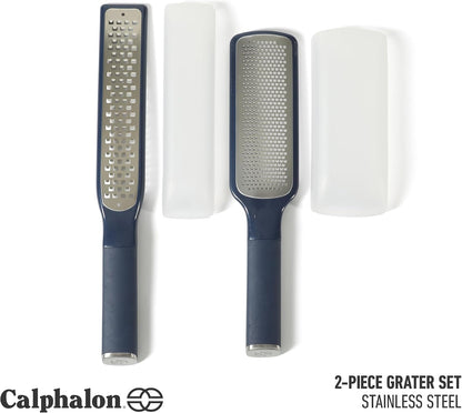 Edge Cheese Grater, Stainless Steel Paddle Kitchen Grater & Shredder for Cheese, Vegetables & Chocolate, Handheld Grater with Protective Cover & Ergonomic Handle, Taupe