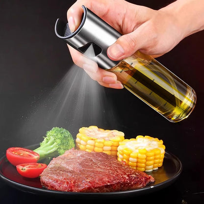 Oil Sprayer for Cooking, Olive Oil Sprayer Mister with Scale, 100ml Olive Oil Spray Bottle, Air Fryer Vegetable Vinegar Oil Portable Mini Kitchen Gadgets for Baking, Salad, Grilling, BBQ, Roasting