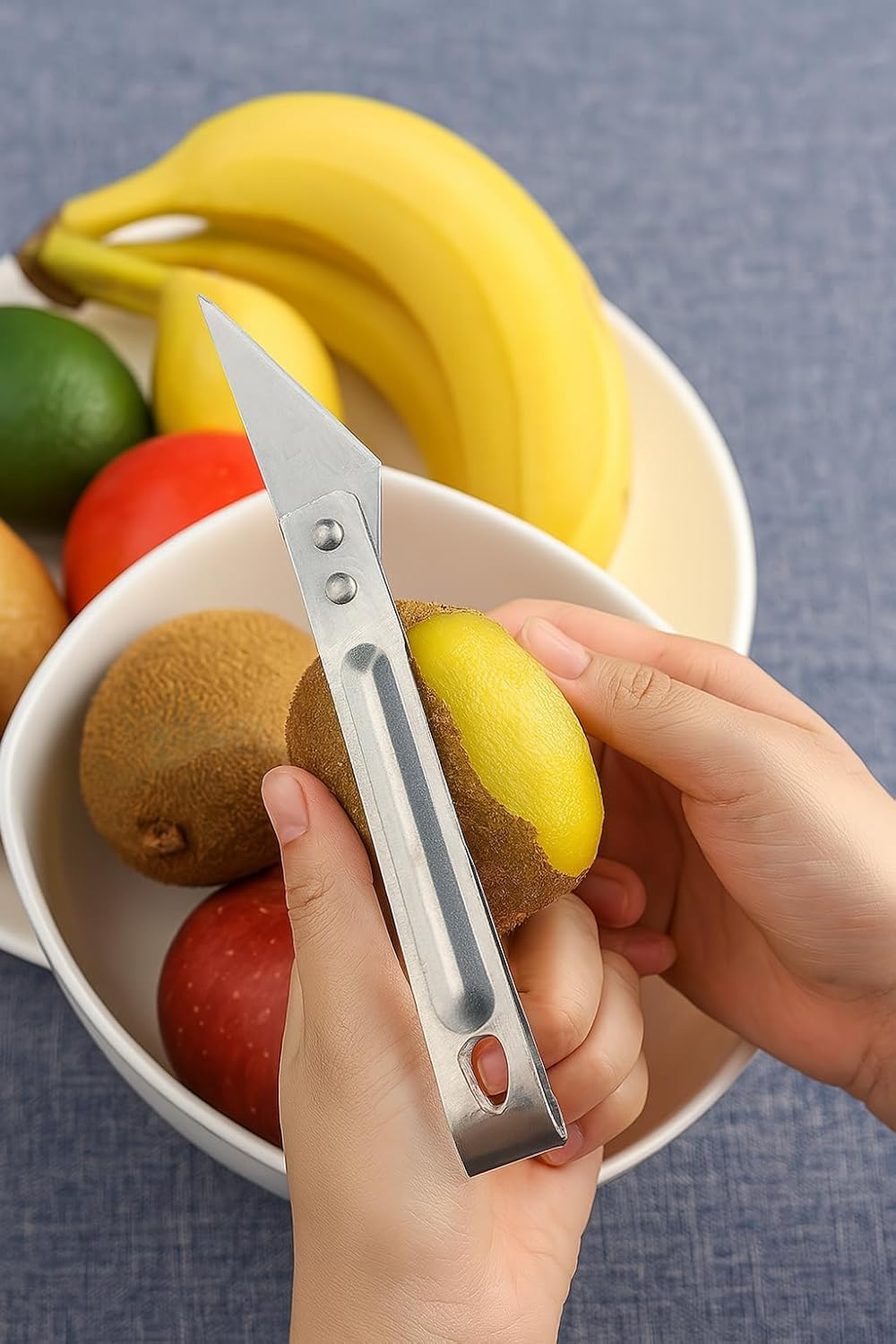 Stainless Steel 3-in-1 Vegetable Peeler Set – Multifunctional Julienne, Straight, and Serrated Peelers – Durable, Rustproof, Ergonomic Handle – For Fruits and Vegetables