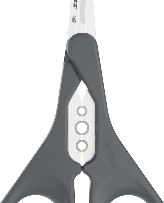 Herb Snippers with Integrated Stem Stripper – Precision Blade Kitchen Scissors for Fresh Herbs, Parsley, Cilantro & Chives – Ergonomic Wheat Straw Handle, Left/Right-Handed, Dishwasher Safe