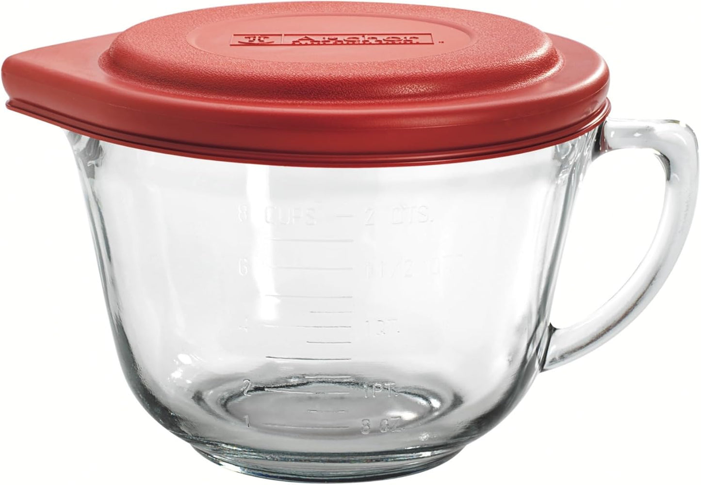 Batter Bowl, 2 Quart Glass Mixing Bowl