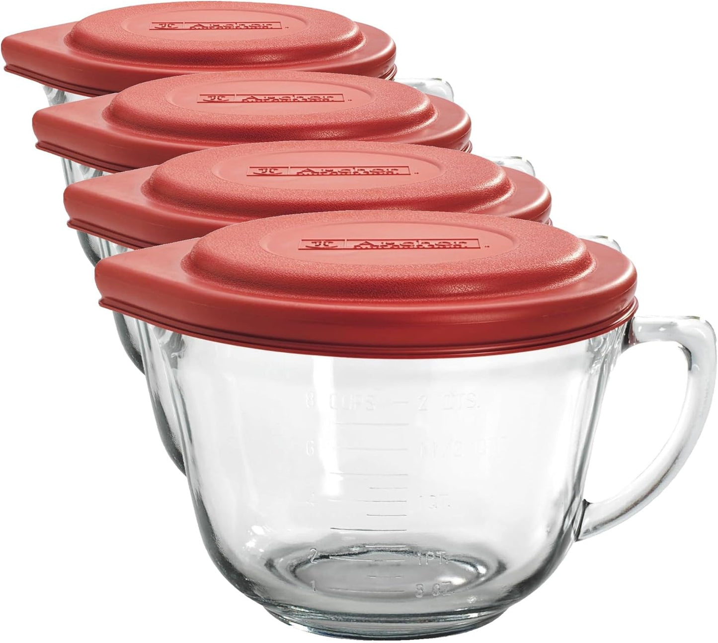 Batter Bowl, 2 Quart Glass Mixing Bowl