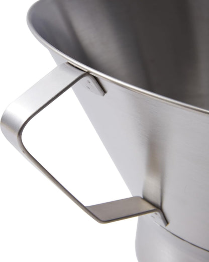 Grease Strainer for Ground Beef, Stainless Steel Funnel with Oil Catcher