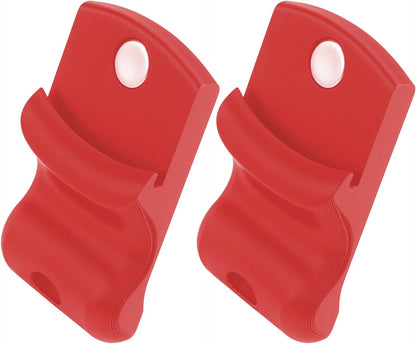 2PC Mason Jar Opener Set, Multifunctional Lid Opener for Regular & Wide - Mouth Canning Jars, Effortless Twist Tool for Tight Lids, Ideal for Kitchen, RV & Camping, Durable & Easy to Use (Red)