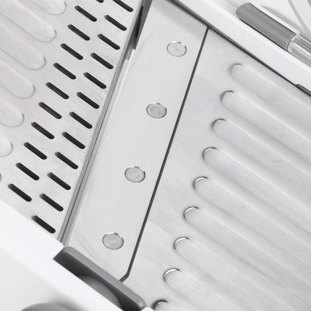 Adjustable Mandoline Slicer, Mandoline Slicer for Kitchen Stainless Steel Vegetable Chopper with 4 Adjustable Blades, Veggie Onion Tomato Slicer Julienne Cutter