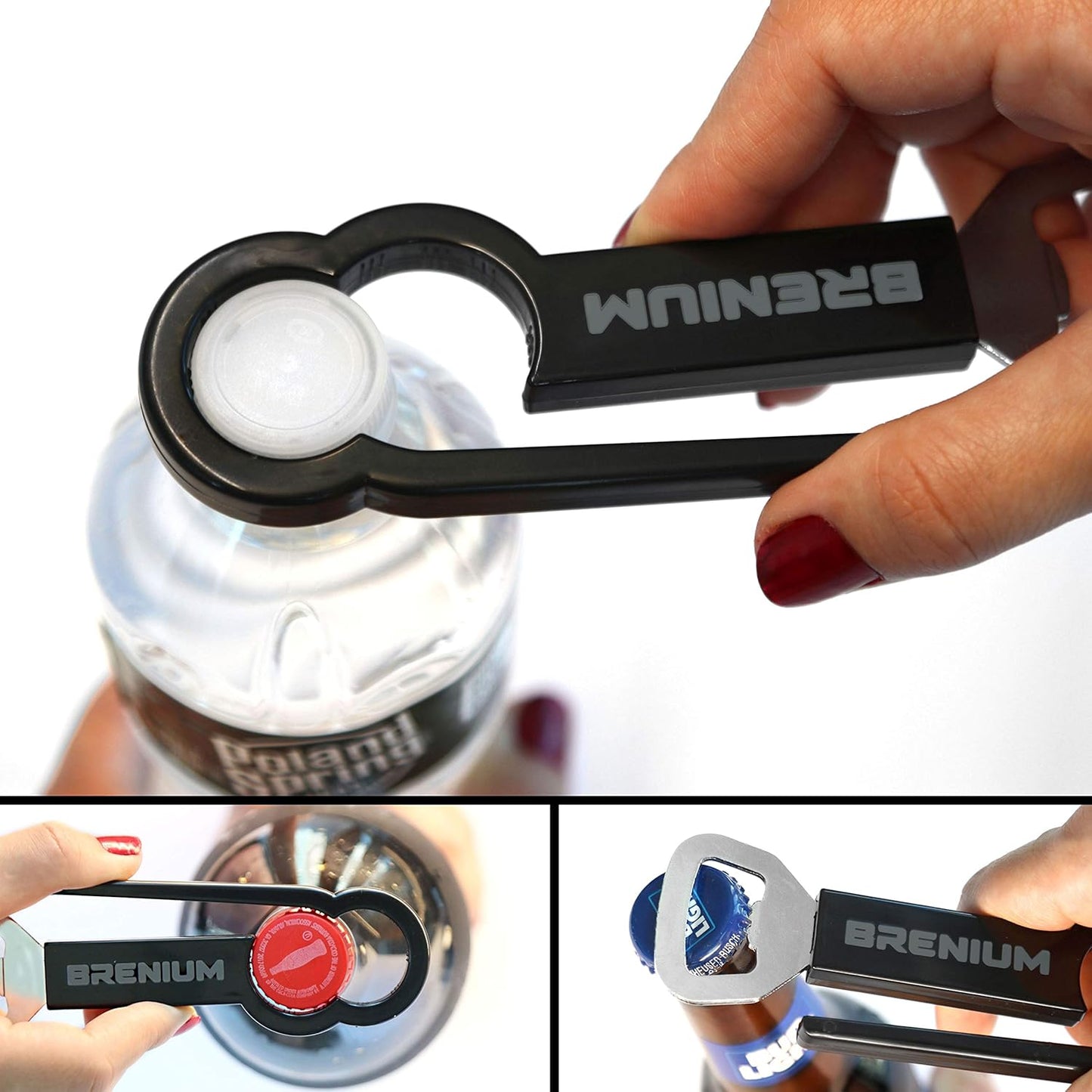 Multifunctional Bottle and Can Opener, Twist-Off, Two Pack | Pull Tab Soup, for Weak Hands, Seniors, Elderly, Rheumatoid Arthritis, Ergonomic, for help, for control