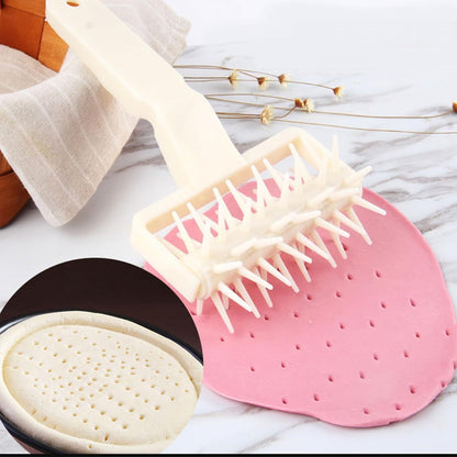 Pizza Dough Docker, Pizza Docking Tool DIY Plastic Pizza Cookies Dough Roller Pastry Pie Needle Wheels Cutter Cake Bread Hole Punch Baking Tools