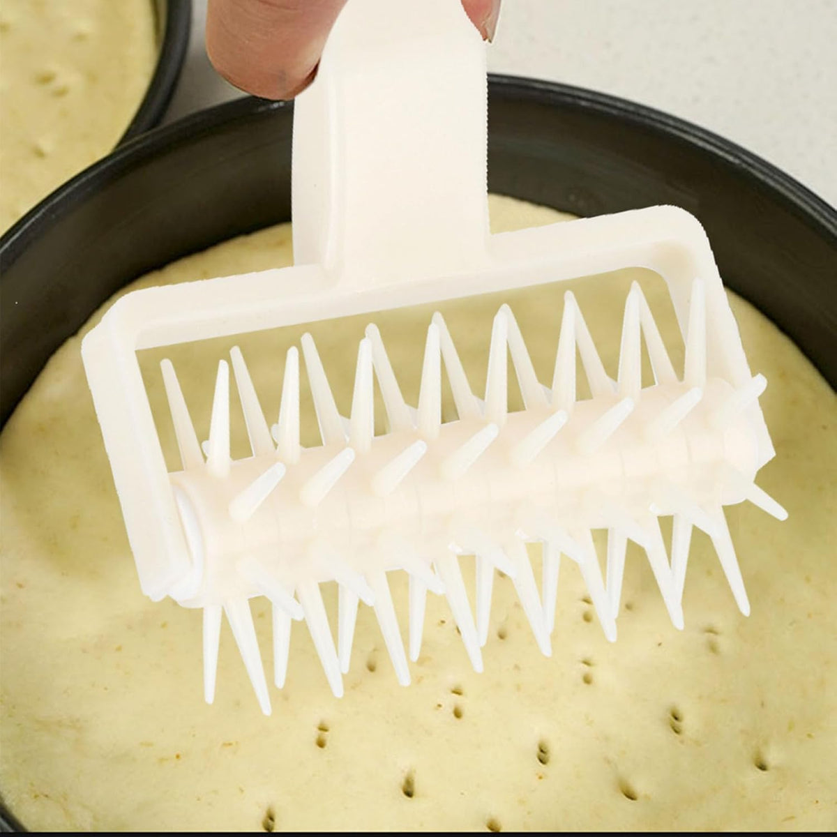Pizza Dough Docker, Pizza Docking Tool DIY Plastic Pizza Cookies Dough Roller Pastry Pie Needle Wheels Cutter Cake Bread Hole Punch Baking Tools