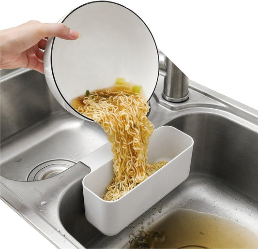 Sink Drain Strainer Basket Kitchen Sink Strainer Sink Food Catcher Kitchen Food Residue Waste Leftovers Strainer Over Sink Triangle Suction Cup Corner Sink Strainer Bags