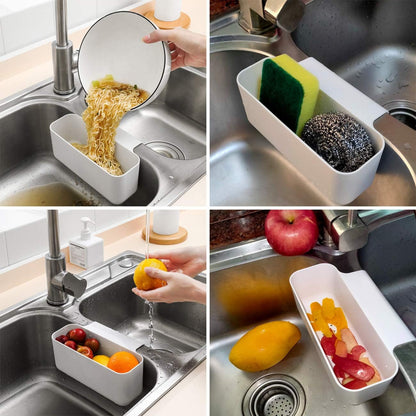 Sink Drain Strainer Basket Kitchen Sink Strainer Sink Food Catcher Kitchen Food Residue Waste Leftovers Strainer Over Sink Triangle Suction Cup Corner Sink Strainer Bags