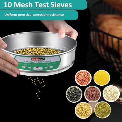 10 mesh Standard Mesh Lab Sieves Laboratory Sample Test Analysis Sieve