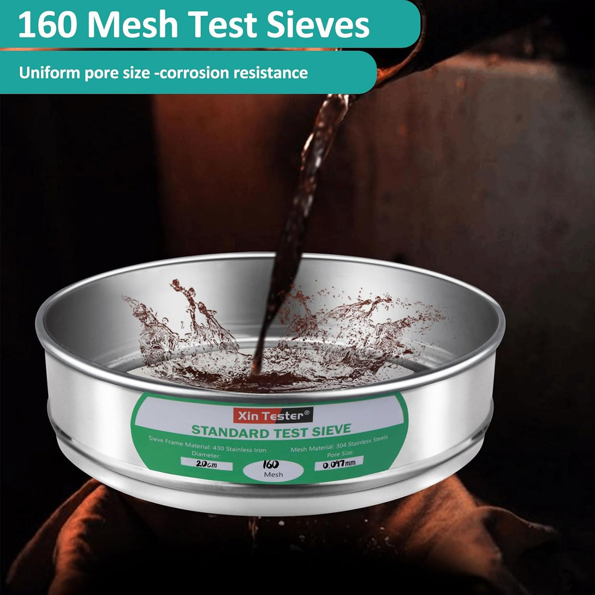 10 mesh Standard Mesh Lab Sieves Laboratory Sample Test Analysis Sieve