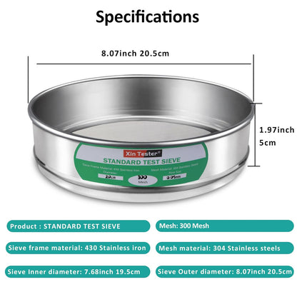 10 mesh Standard Mesh Lab Sieves Laboratory Sample Test Analysis Sieve