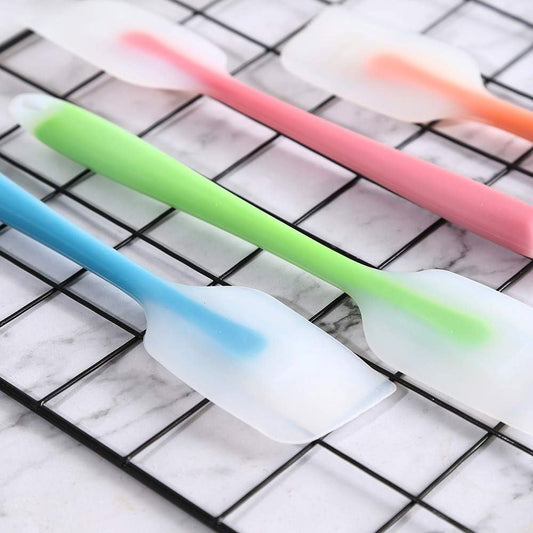 Silicone Spatula Set of 4 - Heat Resistant Flexible Spatula 450F with Stainless Steel Core - Food Grade Premium Good Grip Kitchen Utensils - Seamless, Heavy Duty, BPA Free, Dishwasher Safe