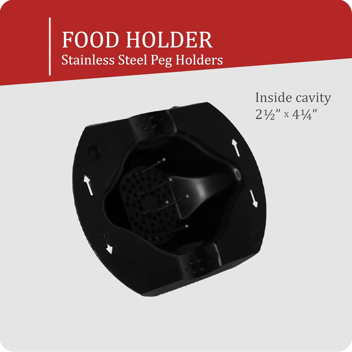 Borner by Reston Lloyd Food Safety Holder for Mandoline Slicers, Cutters & Graters, Protective Finger Guard for Safe Slicing & Grating, Made in Germany, Black
