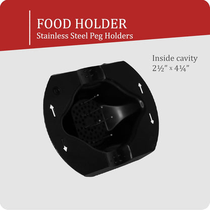 Borner by Reston Lloyd Food Safety Holder for Mandoline Slicers, Cutters & Graters, Protective Finger Guard for Safe Slicing & Grating, Made in Germany, Black