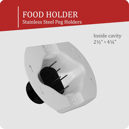 Borner by Reston Lloyd Food Safety Holder for Mandoline Slicers, Cutters & Graters, Protective Finger Guard for Safe Slicing & Grating, Made in Germany, Black