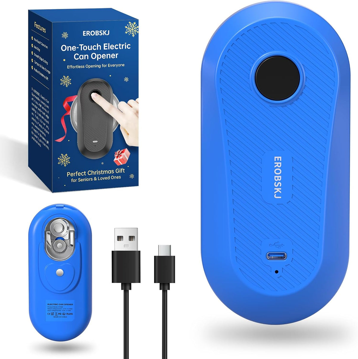 Auto Electric Can Opener, Rechargeable Can Openers for Seniors & Arthritis