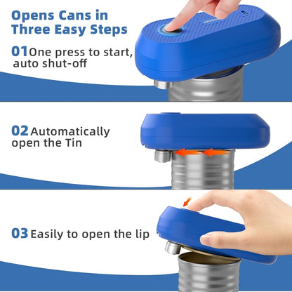 Auto Electric Can Opener, Rechargeable Can Openers for Seniors & Arthritis