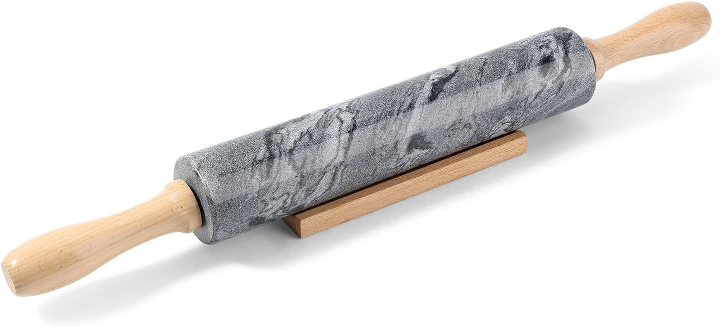 Marble Rolling Pin, Non-Stick Stone Dough Roller, Rolling Pin for Baking,Pasta, Dumpling, Ravioli, Fondant,Pie Crust, Kitchen Baking Pastry Tools