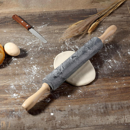 Marble Rolling Pin, Non-Stick Stone Dough Roller, Rolling Pin for Baking,Pasta, Dumpling, Ravioli, Fondant,Pie Crust, Kitchen Baking Pastry Tools