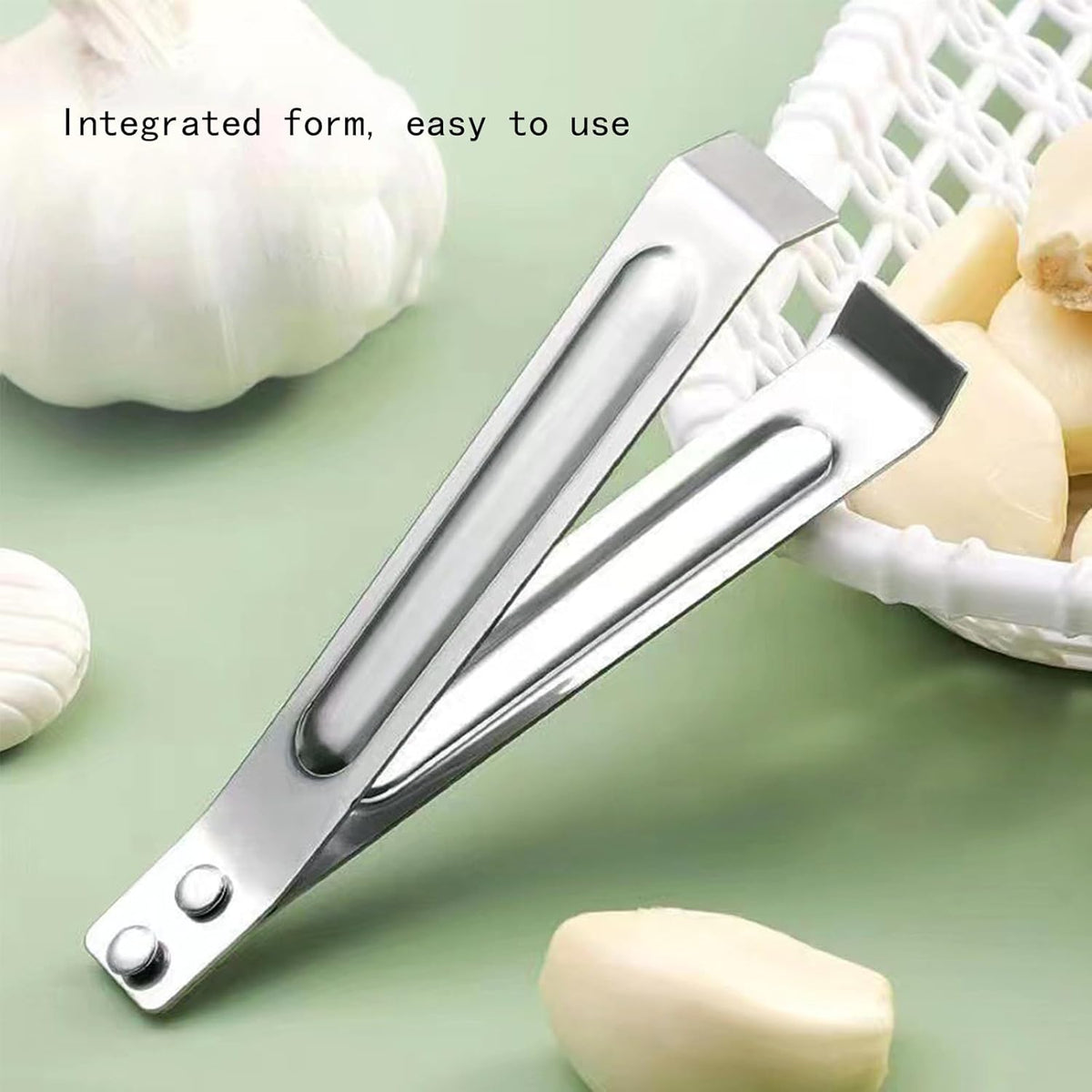 5 PCS Stainless Steel Garlic Peeler, Garlic Peeler Clips, Peeling Tweezers Tongs, Kitchen Gadgets, Easily Remove The Garlic Skin
