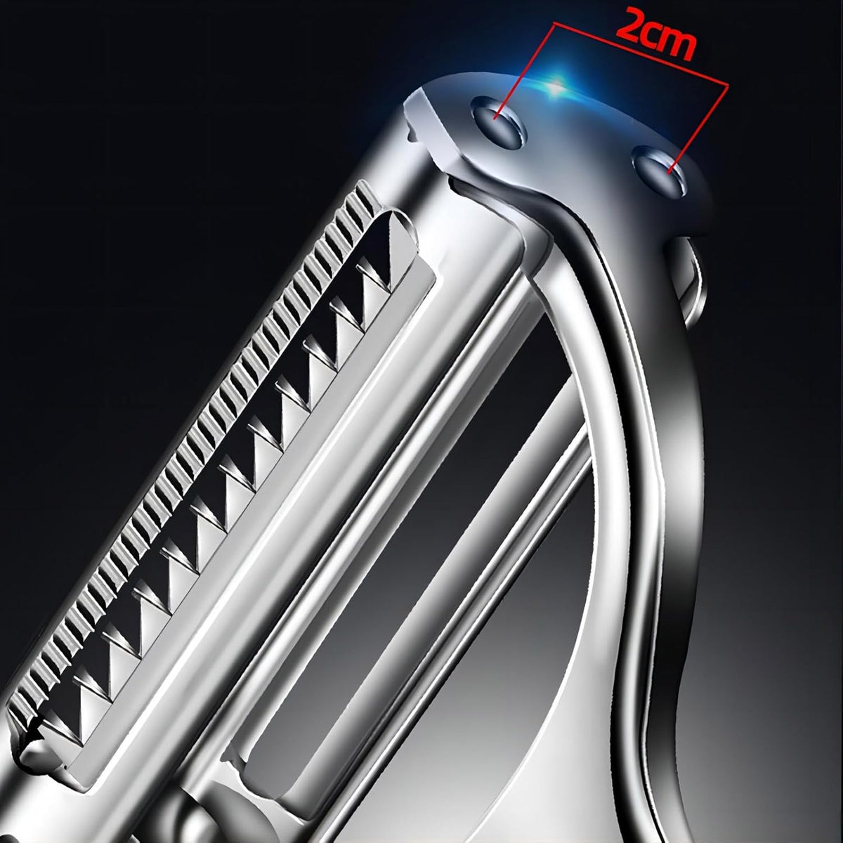 Stainless Steel Dual Blade Vegetable Peeler for Kitchen -Commercial Grade Julienne Cutter, Slicer, Shredder, Scraper -for Carrot Potato Melon Vegetable Fruit -with Sharp Blade, Good Durable