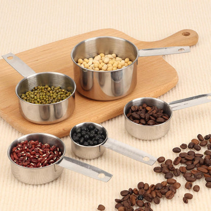 1/4 Cup Stainless Steel Measuring Cup, 60 ml Cooking Measure Scoop, 2 oz Measure Cup Tablespoon with Handle for Dry and Wet Food, 60 cc Metal Coffee Scoop for Cooking Drinking Baking（）