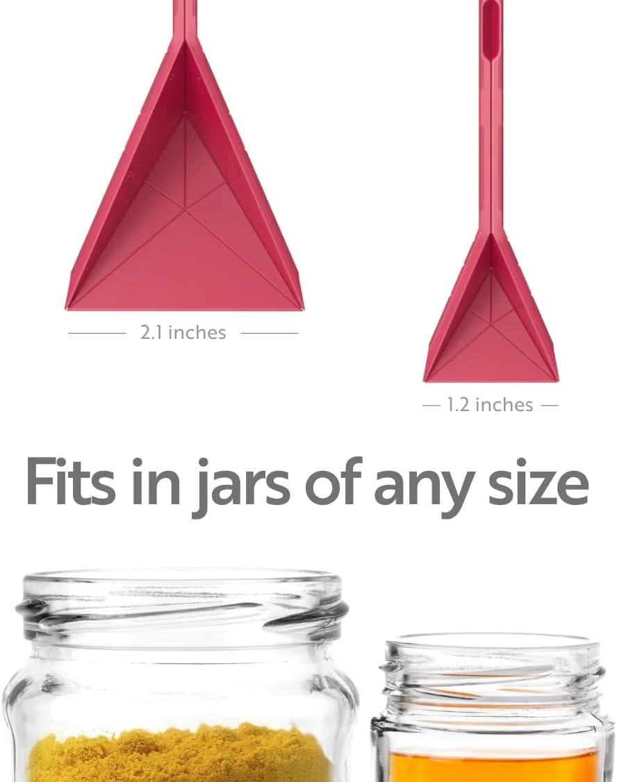 Original Flat 3-in-1 Folding Measuring Spoons | 2 Spoons fold into 6 Sizes | Magnetic | DuraBend Tech lasts 100k+ folds | LeakProof for Wet & Dry | Gift Packaging | Baking/Cooking (Purple)