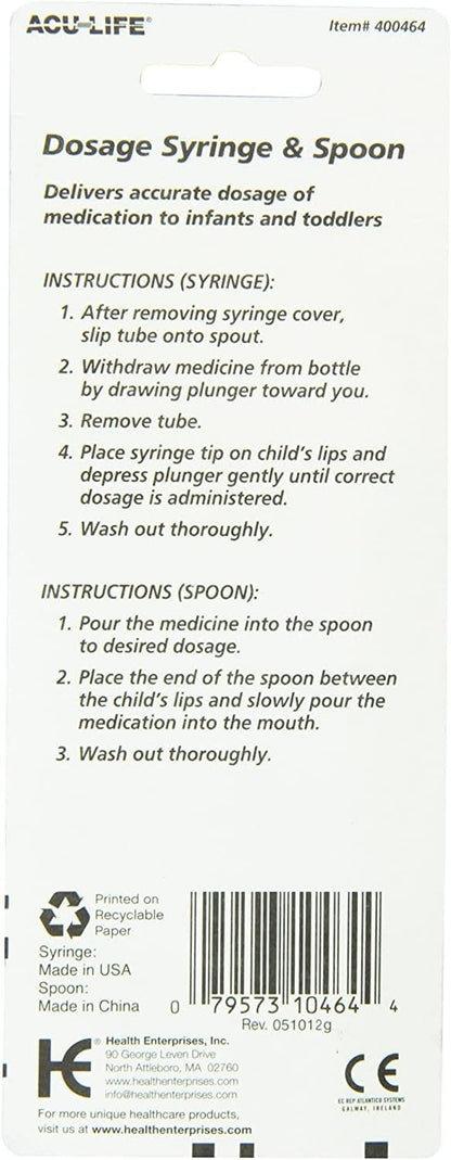 Medicine Spoon, Accurate Dosing, 10 ml, Medical-Grade, BPA Free