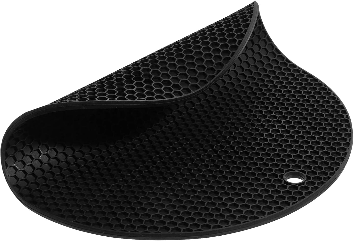 Silicone Microwave Mat, 9.25" Round Heat Resistant Silicone Trivet Mat, Double-Sided Honeycomb Structure, Non-Slip Microwave Splatter Cover Multifunctional Place Mats, Hot Pad, Hot Pot Holder