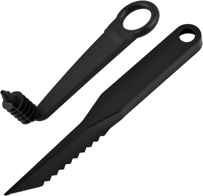 Handheld Spiral Vegetable Cutter 2 Pc with V Carving Knife