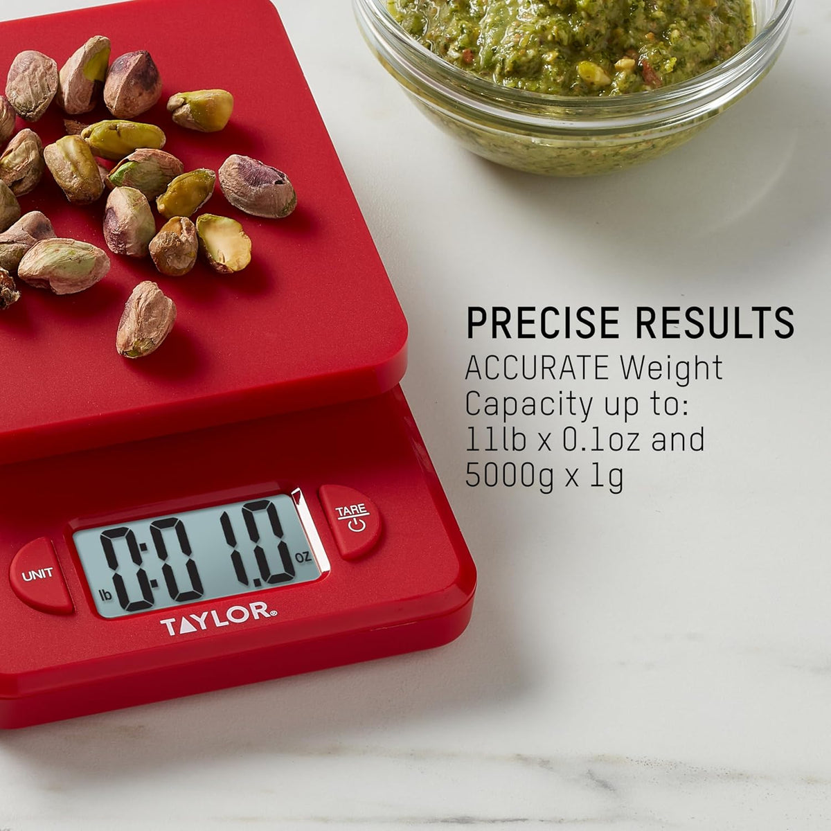 Compact Digital Scale (White), 11 pound capacity