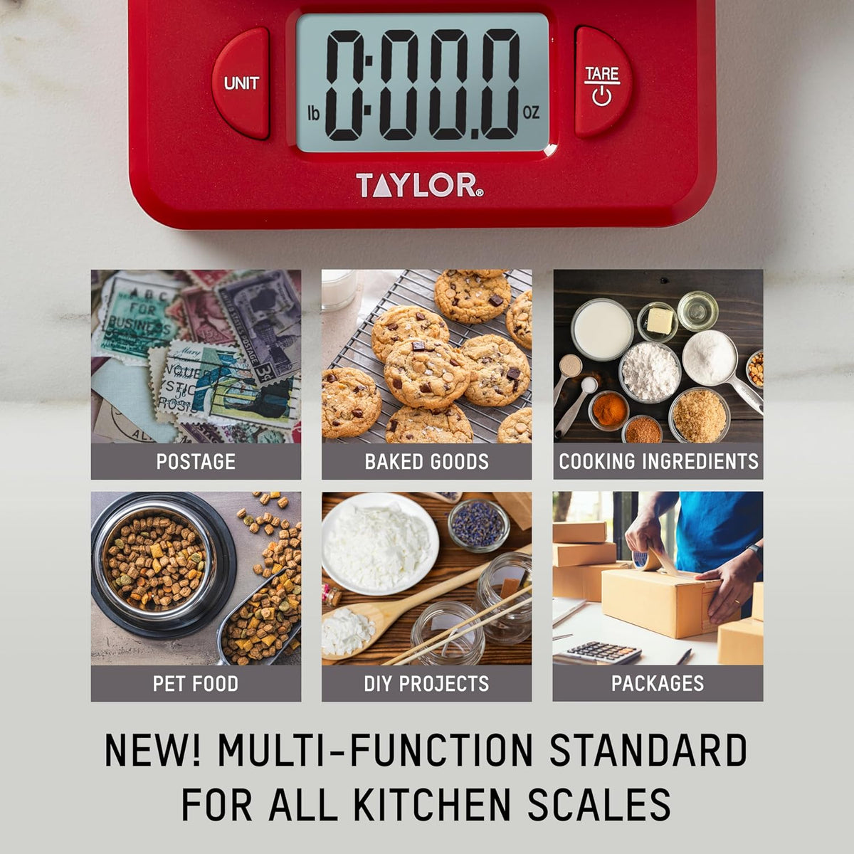 Compact Digital Scale (White), 11 pound capacity