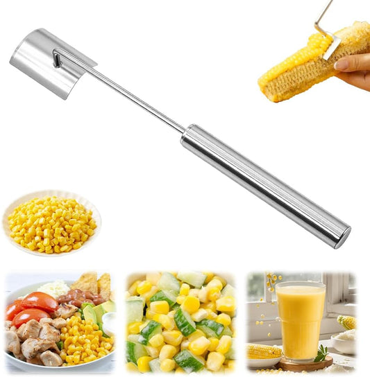 Corn Cob Stripper, Stainless Steel Corn Cob Peeler (1Pcs) | Stripping Tool for Removing Corn, Corn on the Cob Cutter Kernel Remover for Home Kitchen, Restaurant Chefs