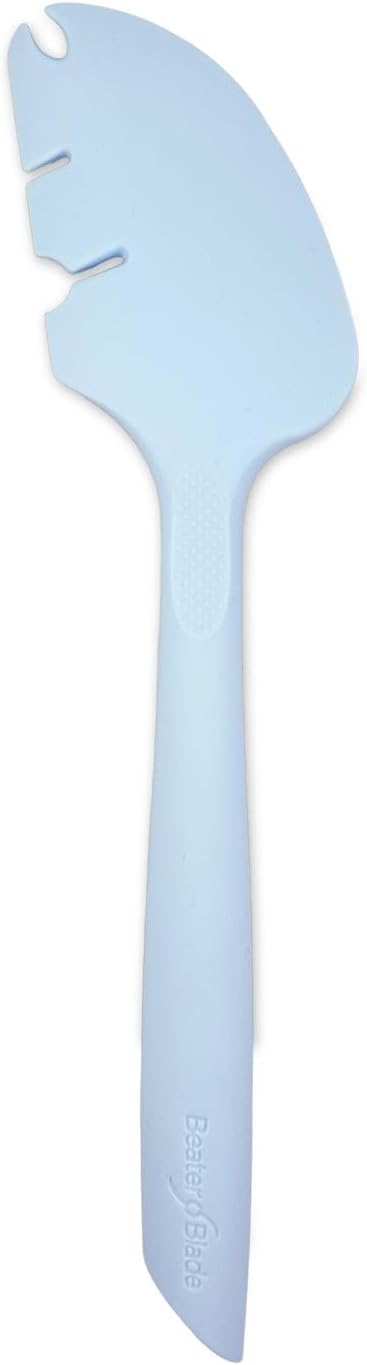 Silicone Spatula ONE Mixer Beater Scraper and Spatula, Cherry Red