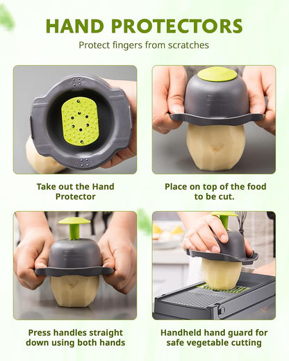 Vegetable Chopper With Container, Mandoline Slicer For Kitchen