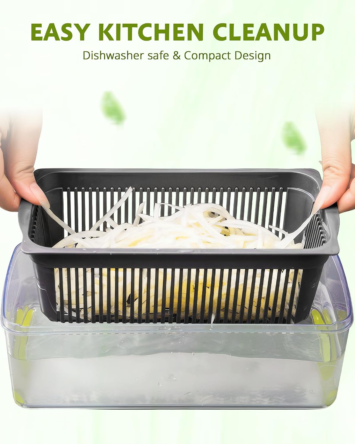 Vegetable Chopper With Container, Mandoline Slicer For Kitchen