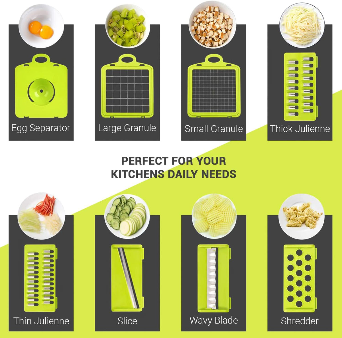 Vegetable Chopper With Container, Mandoline Slicer For Kitchen