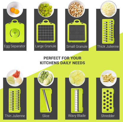 Vegetable Chopper With Container, Mandoline Slicer For Kitchen