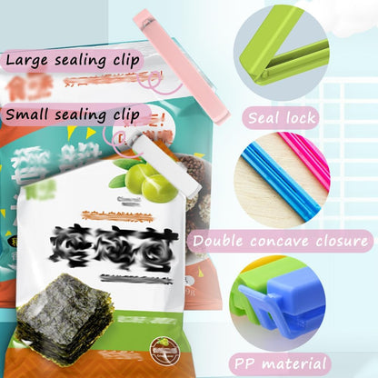 Magnetic Refrigerator Sealing Clip,Cute Cactus Shaped Food Packages Clips,Chip Clips with Magnet Storage Box,Kitchen Food Freshness Bag Clip Kitchen Accessories,2 Pieces of 10