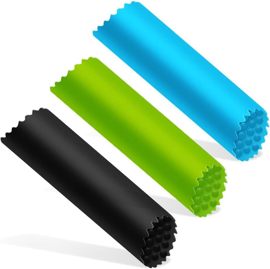 3Pcs Garlic Peeler Tube Silicone Garlic Cloves Skin Peeling Remover Tube For Kitchen Portable Garlic Peeler Roller