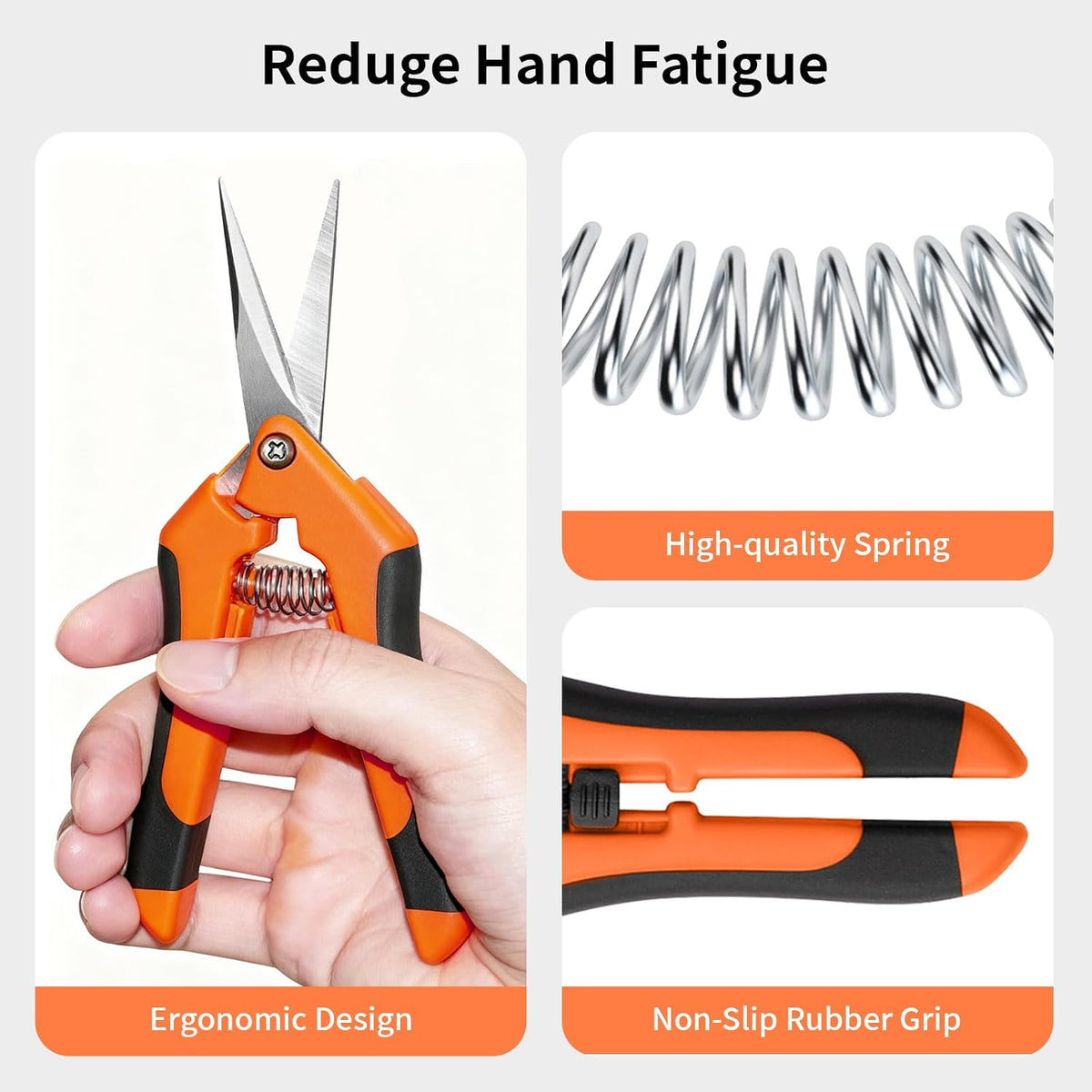 Garden Pruning Shears 3 Pack Gardening Shears Garden Scissors Stainless Steel Plant Flower Scissors Clippers Pruning Shears tijeras de jardinería
