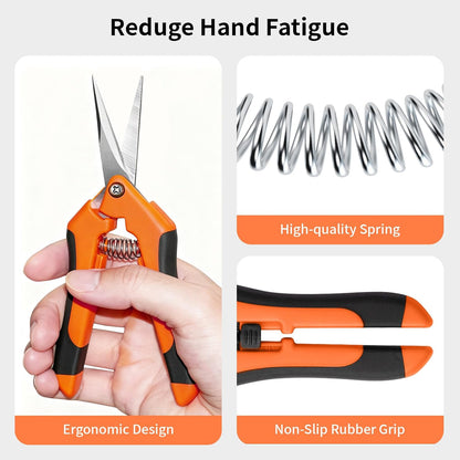 Garden Pruning Shears 3 Pack Gardening Shears Garden Scissors Stainless Steel Plant Flower Scissors Clippers Pruning Shears tijeras de jardinería