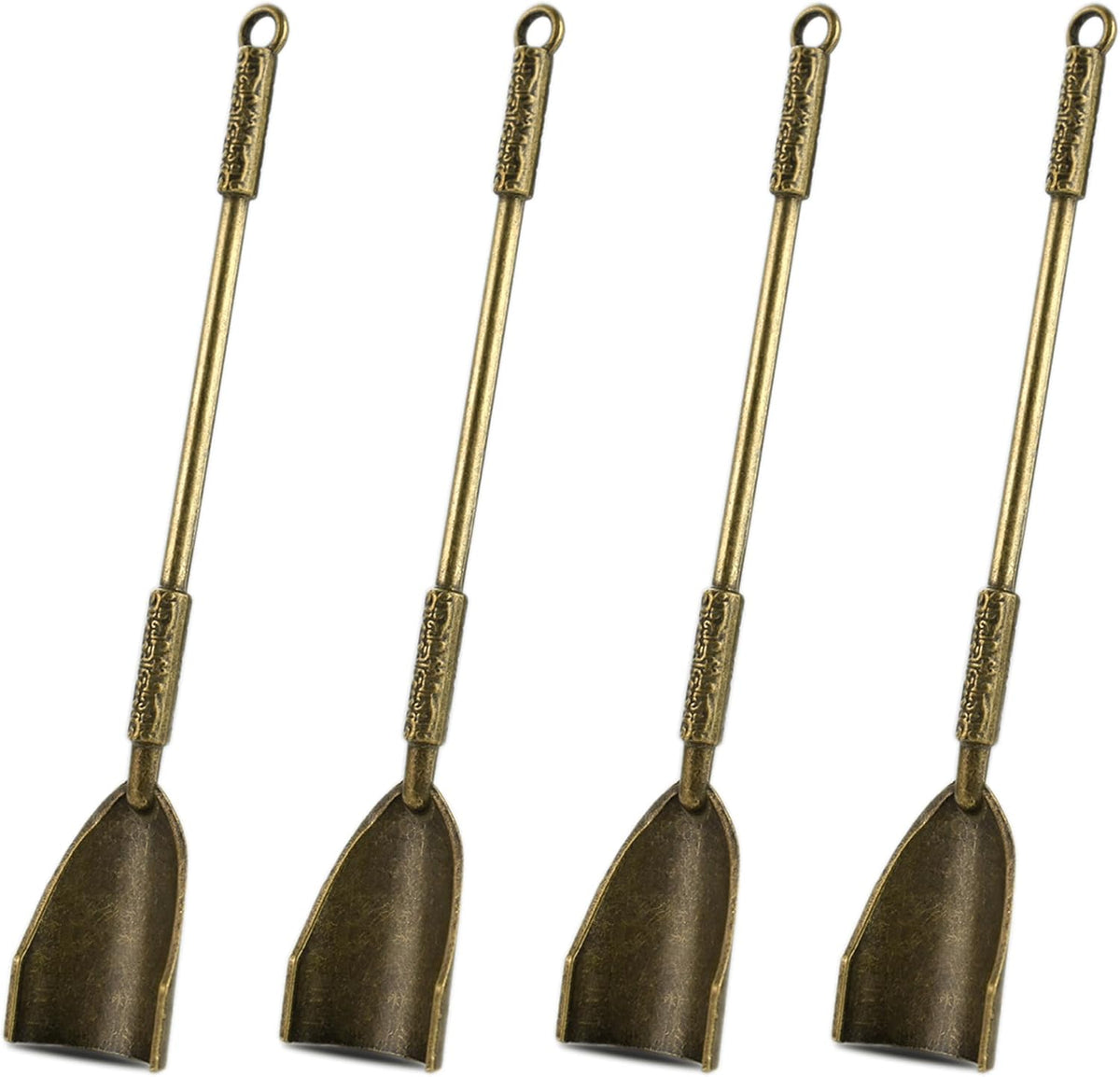 6-Pack Mini Spoons Metal Tiny Shovels 3-Inch Small Medicine Measuring Spoon