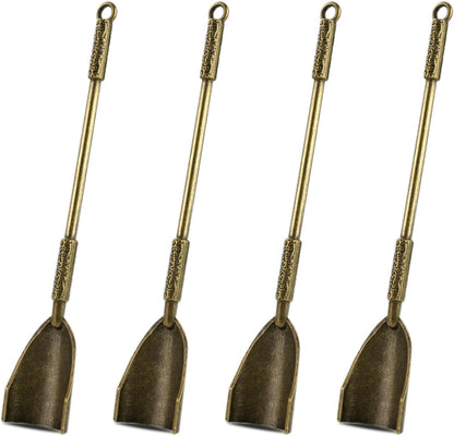 6-Pack Mini Spoons Metal Tiny Shovels 3-Inch Small Medicine Measuring Spoon