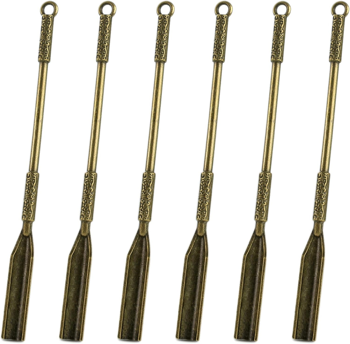 6-Pack Mini Spoons Metal Tiny Shovels 3-Inch Small Medicine Measuring Spoon