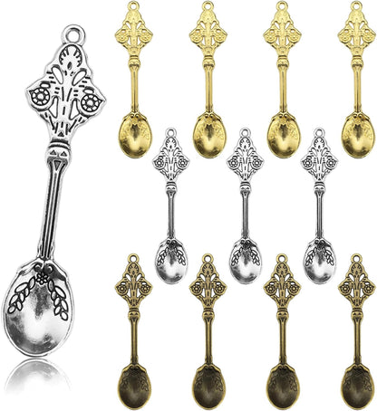 6-Pack Mini Spoons Metal Tiny Shovels 3-Inch Small Medicine Measuring Spoon