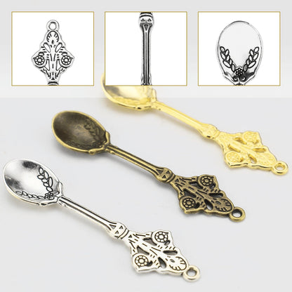 6-Pack Mini Spoons Metal Tiny Shovels 3-Inch Small Medicine Measuring Spoon