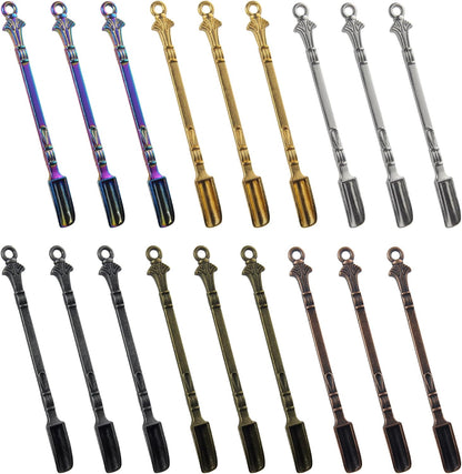 6-Pack Mini Spoons Metal Tiny Shovels 3-Inch Small Medicine Measuring Spoon